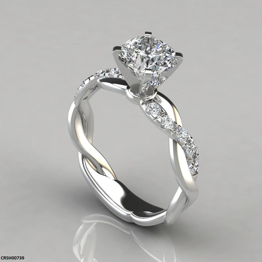 CSH Cushion Cut Ring