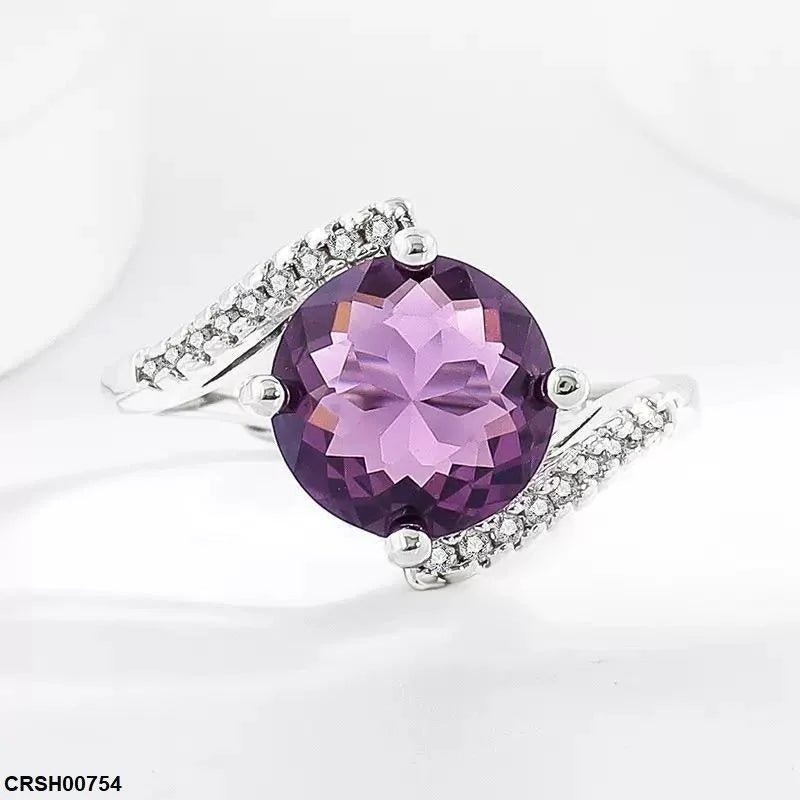 Square Couple ZIRCON Ring