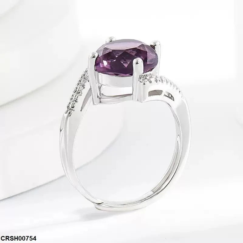Square Couple ZIRCON Ring