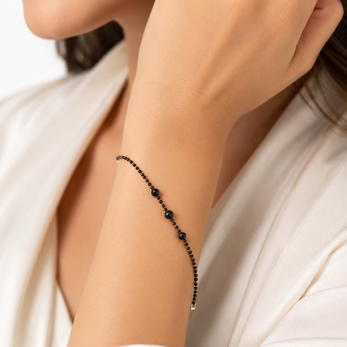Luxe Black Roman Bracelet for Women