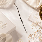 Luxe Black Roman Bracelet for Women