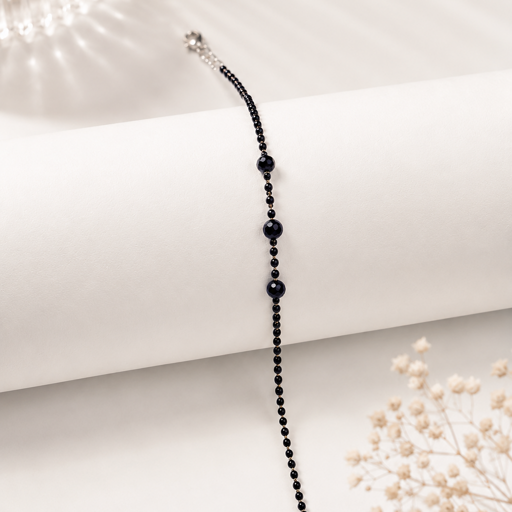 Luxe Black Roman Bracelet for Women