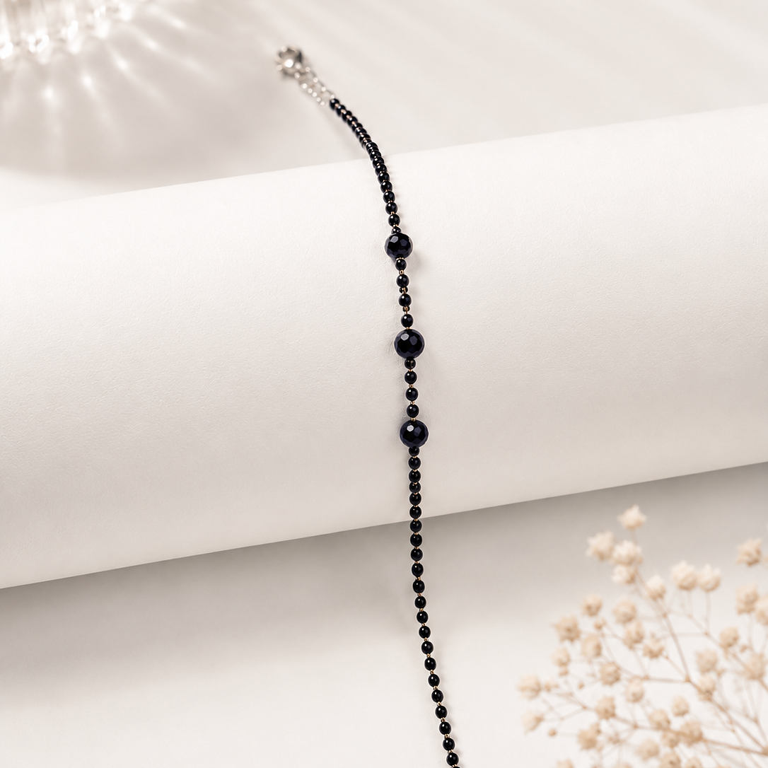 Luxe Black Roman Bracelet for Women
