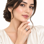 Bold Multi-Row CZ Wide Band Ring | Zarisha