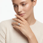 Sparkling Starlight Cluster CZ Silver Ring | Zarisha