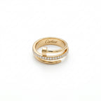 ZARISHA Gold Wrap Nail Pave Diamond Ring