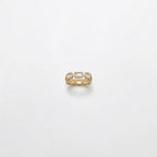 The Luxe Baguette Cut Gold Band Ring