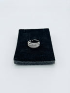 Sparkling Crossover Multi-Band CZ Ring | Zarisha
