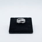 Sparkling Crossover Multi-Band CZ Ring | Zarisha