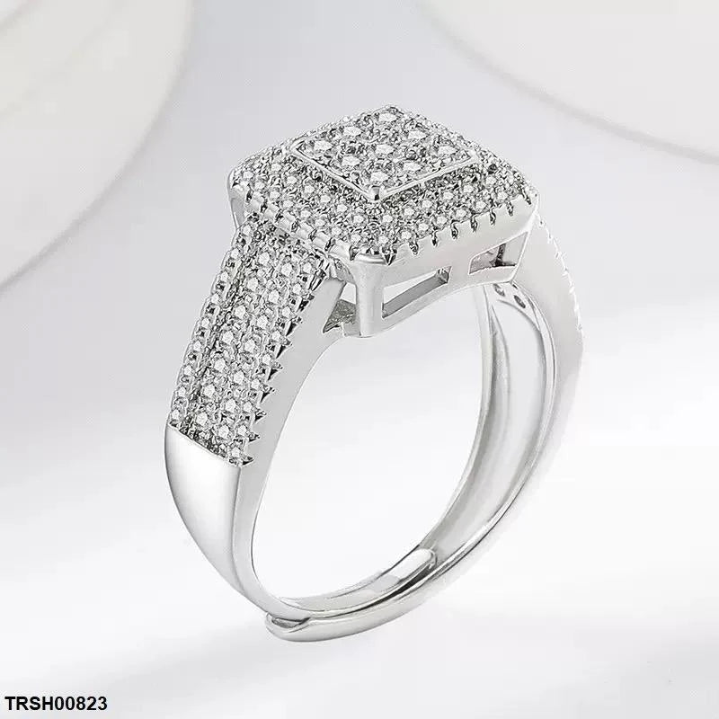 Square Stone Ring Adjustable