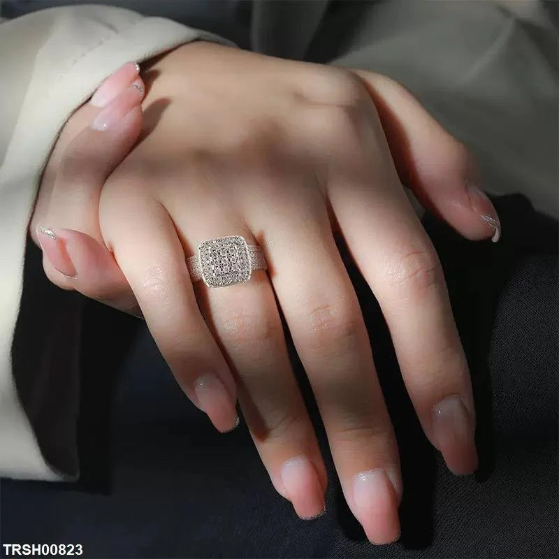 Square Stone Ring Adjustable