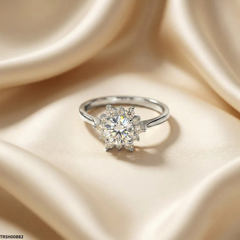 KYC Flower Stone ZIRCON Ring