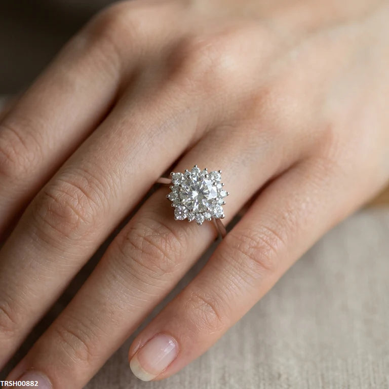 KYC Flower Stone ZIRCON Ring