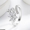 Heart/Flower ZIRCON Ring Adjustable